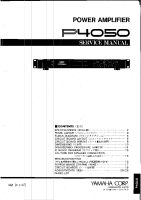 Yamaha P-4050 - Service Manual 